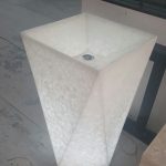 Flora Translucent Stone Basin for Residential Project